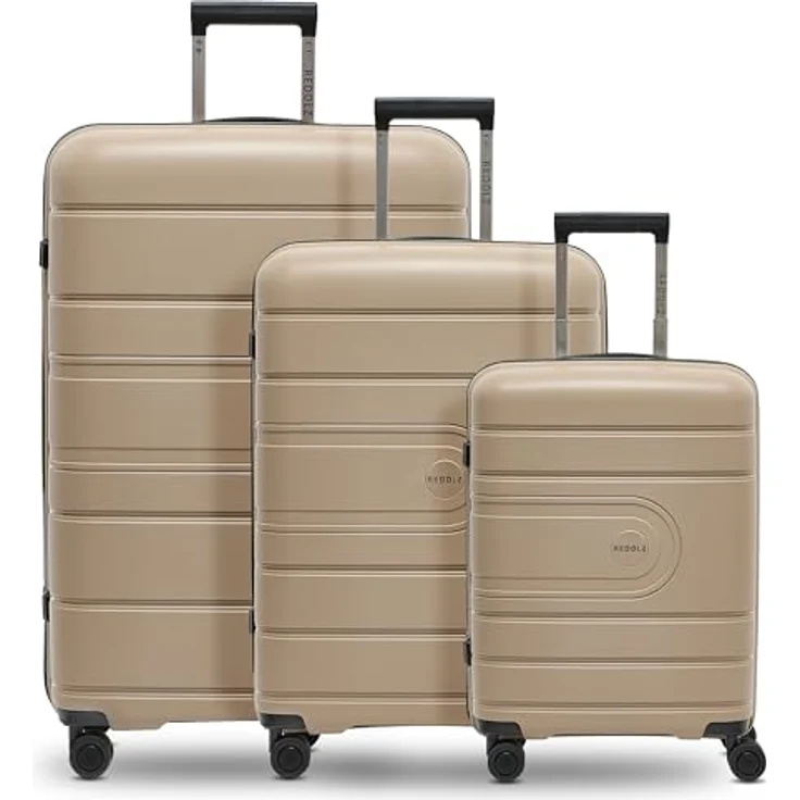 REDOLZ Hartschalen Koffer-Set 3-teilig | aus hochwertigem, leichtem Polypropylen Material | 4 Doppelrollen & TSA-Schloss für Damen & Herren – Bild 1