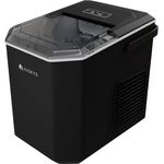 Juskys Eiswürfelmaschine IceOracle, Schwarz, 2 Größen, bis zu 12 kg pro Tag, mit Selbstreinigungsfunktion