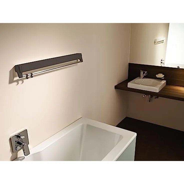 JUWEL ArtDry 70 Standtrockner (Obsidian Grau, ausziehbar, versenkbare Trockenstäbe, Trockenlänge von 4 Metern, Belastbar bis 12kg) 40148, Standard – Bild 3