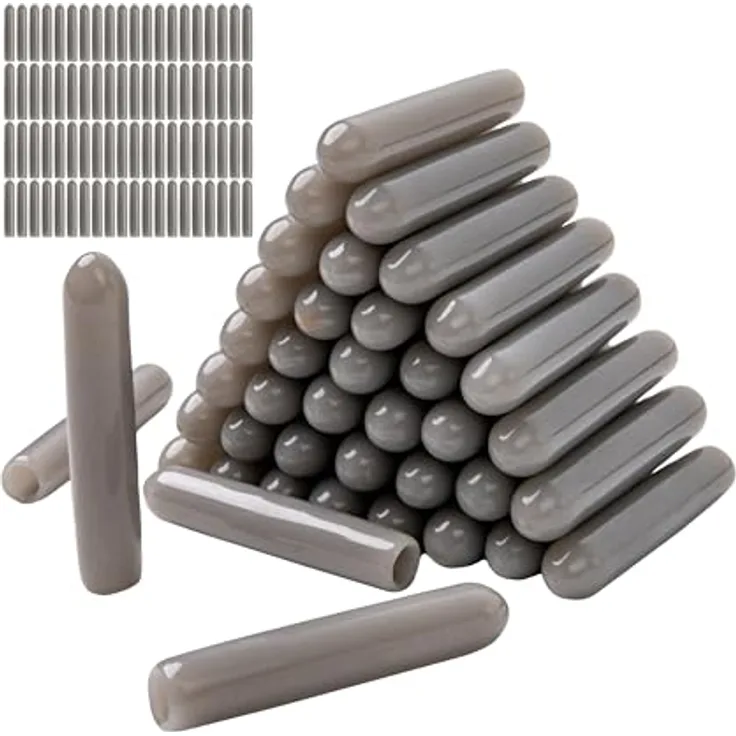 Your Day Mate Schutzkappen für Geschirrspüler Korb, 120 Stück, Silikon, grau, 25 x Ø 5 mm, universell für die meisten Geschirrspüler, einfach zu montieren
