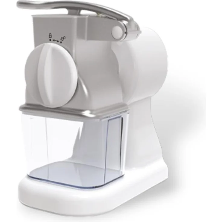 ARTUS Elektrische Käse-Reibe GM150, 150W Edelstahlwalze, Aluminium-Gehäuse, Öffnung 79x60mm