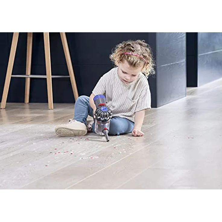 Casdon Dyson Kabelloser Staubsauger | Interaktiver Dyson Spielzeugstaubsauger für Kinder ab 3 Jahre | Mit Saugfunktion für realistisches Spielen! – Bild 2
