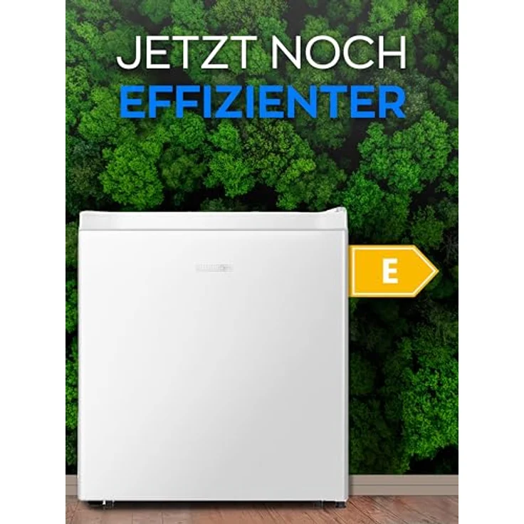 Heinrich´s HKB 4188 W, Getränkekühlschrank 45 Liter, Kühlgerät mit Gefrierfach, 50 cm hoch, 44.5 cm breit, energieeffizient, geräuschlos – Bild 9