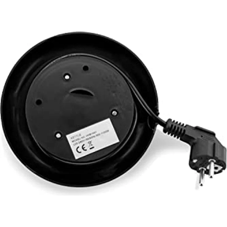 Hyundai Wasserkocher VK101, 1 l, 1100 W, automatische Deckelöffnung, Spirale für Kabel, Schwarz – Bild 6