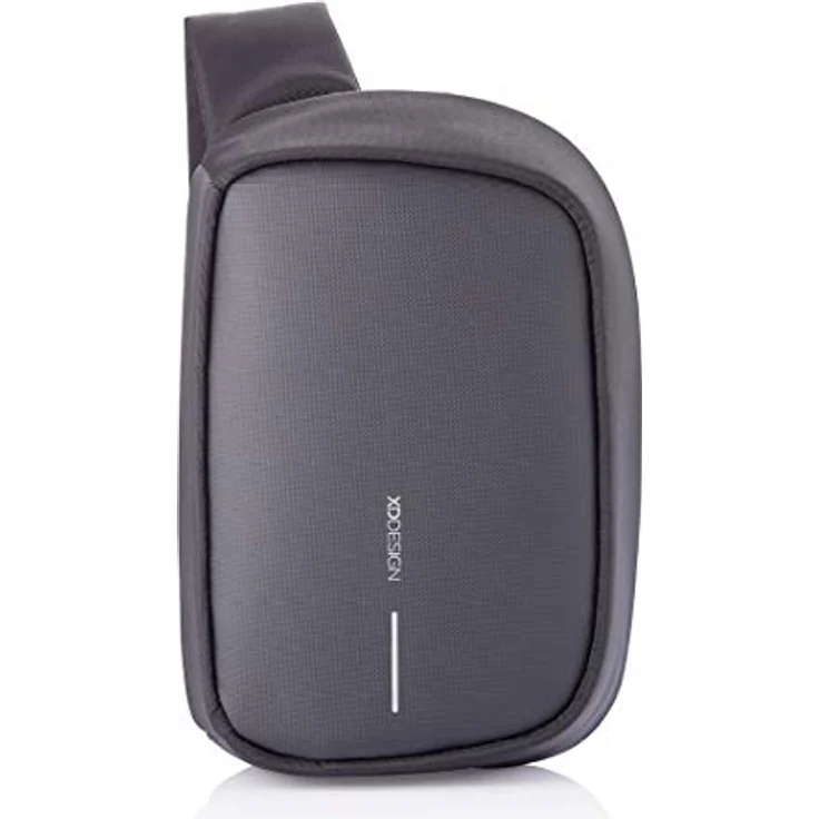 XD Design Bobby Sling Umhängetasche mit RFID-Schutz, 32,5 cm, schwarz aus 100% PET – Bild 1