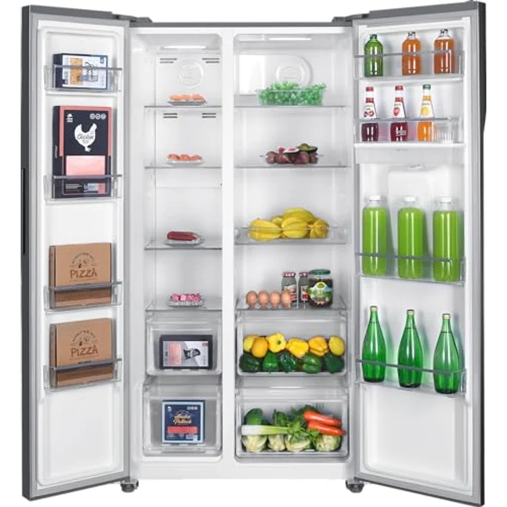 Beko GNO5322WDXPN Side-by-Side Kühlschrank mit Gefrierschrank, 532 l Gesamtvolumen, 347 l Kühlbereich, 185 l Gefrierbereich, NoFrost, Wasserspender, Edelstahl – Bild 4