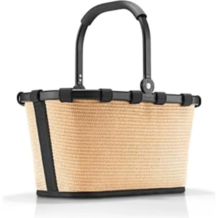 REISENTHEL® carrybag XS frame, Einkaufskorb in raffia black mit stabilem Aluminiumrahmen und 10 Liter Volumen – Bild 3