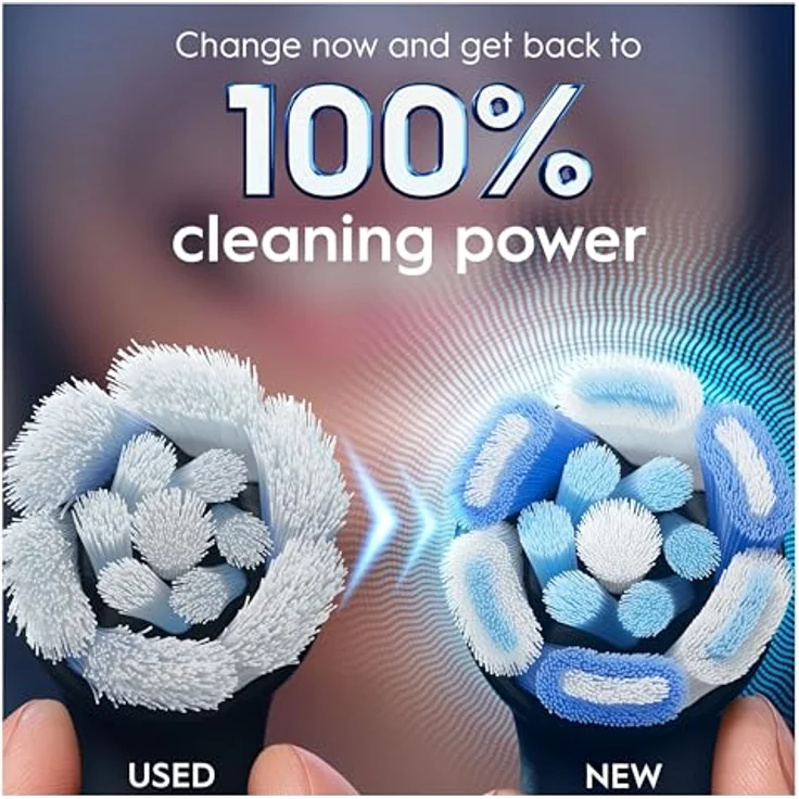 Oral-B iO Series Ultimate Clean, Zahnbürstenkopf mit Mikrovibrationen, 8er Pack, schwarz – Bild 6