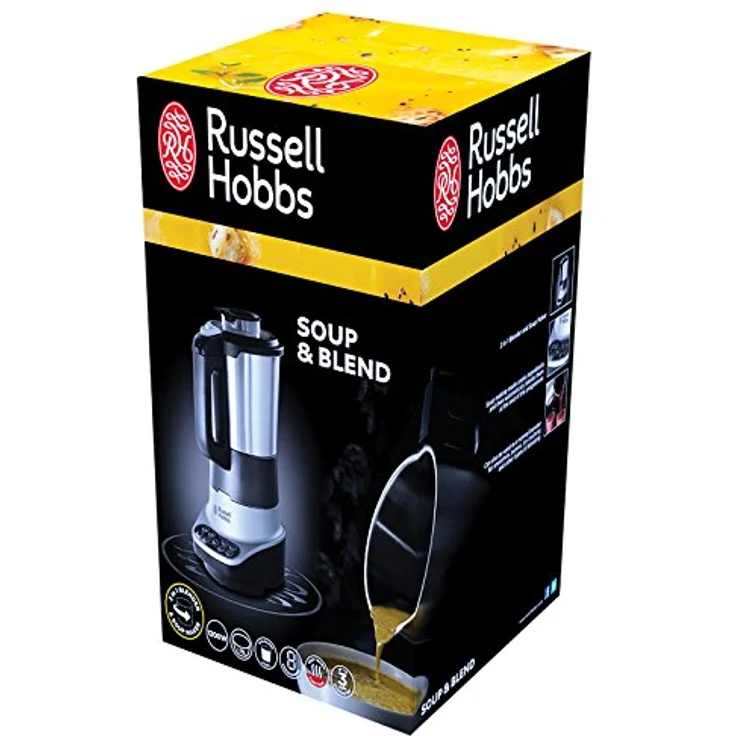 Russell Hobbs Standmixer mit Kochfunktion, 8 Kochprogramme, 1,75l Fassungsvermögen Kaltgertränke & 1,4l Heißgetränke, Kochen & Dünsten, elektrischer Schongarer Soup & Blend 21480-56 – Bild 2