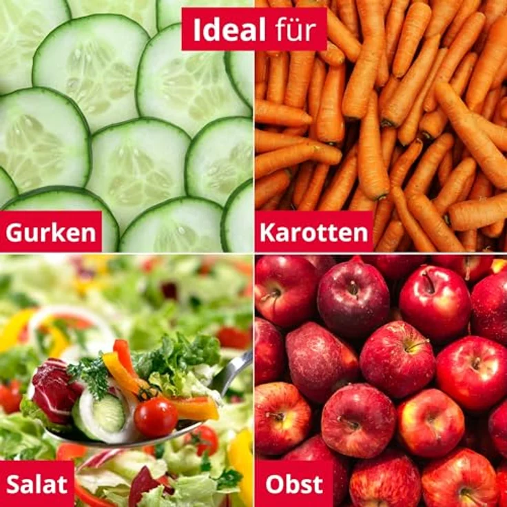 Westmark Gemüsehobel, Rostfreier Edelstahl-Kunststoff, Famos, Weiß-Schwarz-Silber, 11322270 – Bild 4