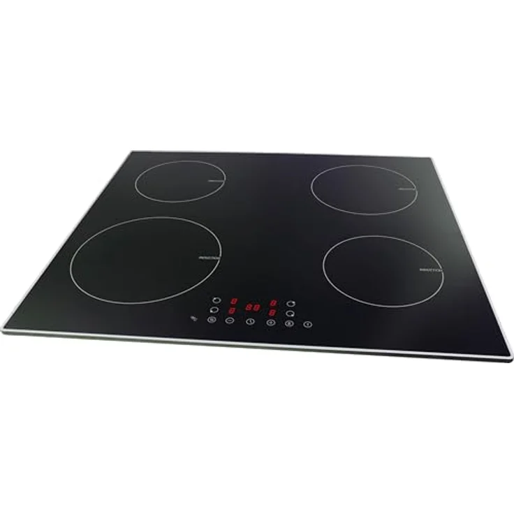 PKM Induktionskochfeld IN4BGN, 4 Kochzonen mit Boosterfunktion, Timer und Touch Control, 7360 W Gesamtleistung, 9 Heizstufen – Bild 3