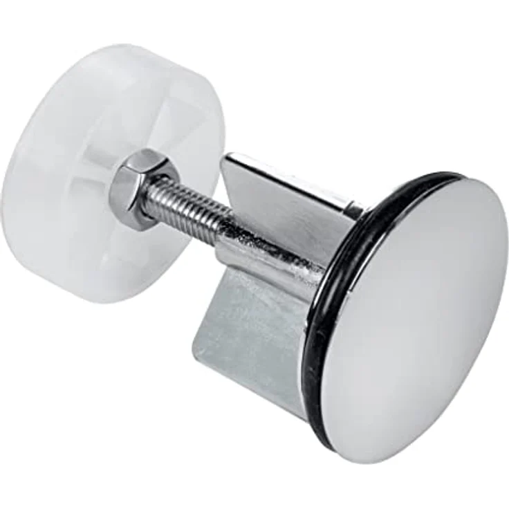 WENKO Exzenterstopfen verchromt - Waschbeckenstöpsel, 38,5 mm, 4 x 4 cm – Bild 2