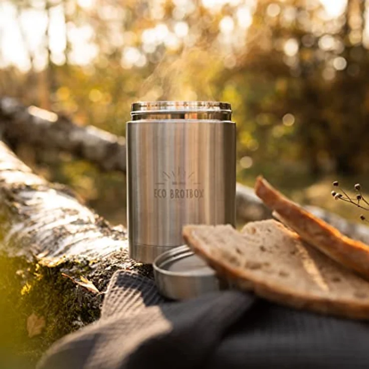 ECO Brotbox Isolierbehälter BO+ - Edelstahl Isolierbehälter - Rund, 500 ml, warmhaltend bis zu 8 Stunden – Bild 7