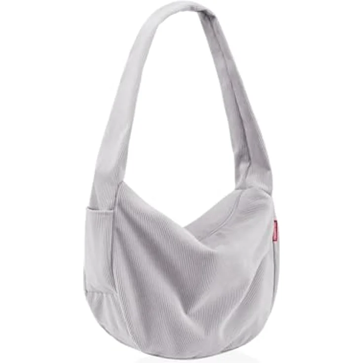 reisenthel Moonbag Schultertasche, 48 cm, grau, aus 100% Polyester – Bild 4