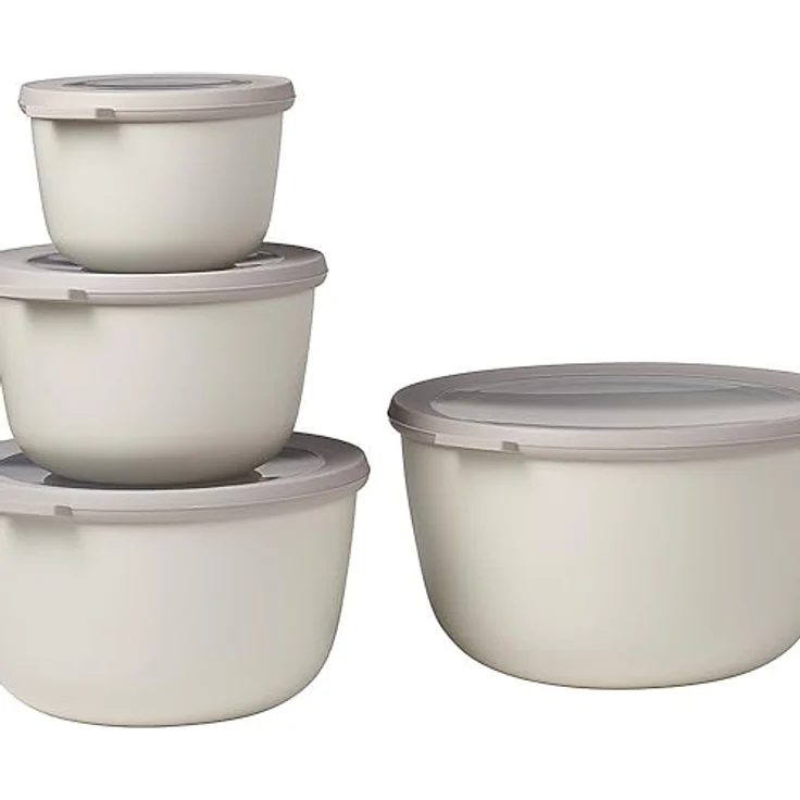 Mepal Set Mültischüssel Cirqula 4-teilig 500+1000+2000+3000, Nordic White, 3001 – Bild 2