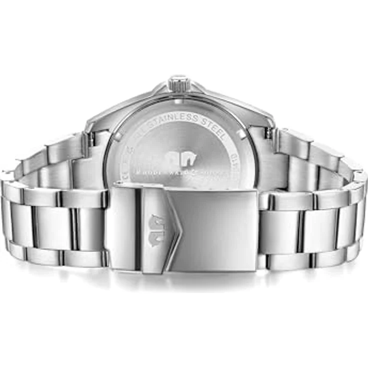 Rhodenwald & Söhne Damen Uhr 10010410, analog Quarzwerk mit grünem Zifferblatt, Edelstahl Gliederarmband in Silber, wasserdicht bis 10 ATM – Bild 5