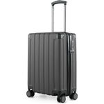 Hauptstadtkoffer Q-Damm - Handgepäck 54x37x21, TSA, 4 Rollen, Reisekoffer, Hartschalenkoffer, Rollkoffer, Handgepäckkoffer, Bordgepäck Koffer, Graphite