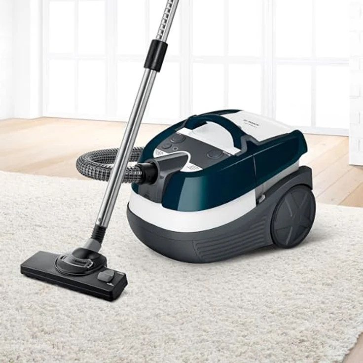 Bosch Serie 4 BWD41720 Staubsauger 5 l Trommel-Vakuum Trocken&Nass 1700 W Staubbeutel (BWD41720) Grau, Türkis, Weiß – Bild 3