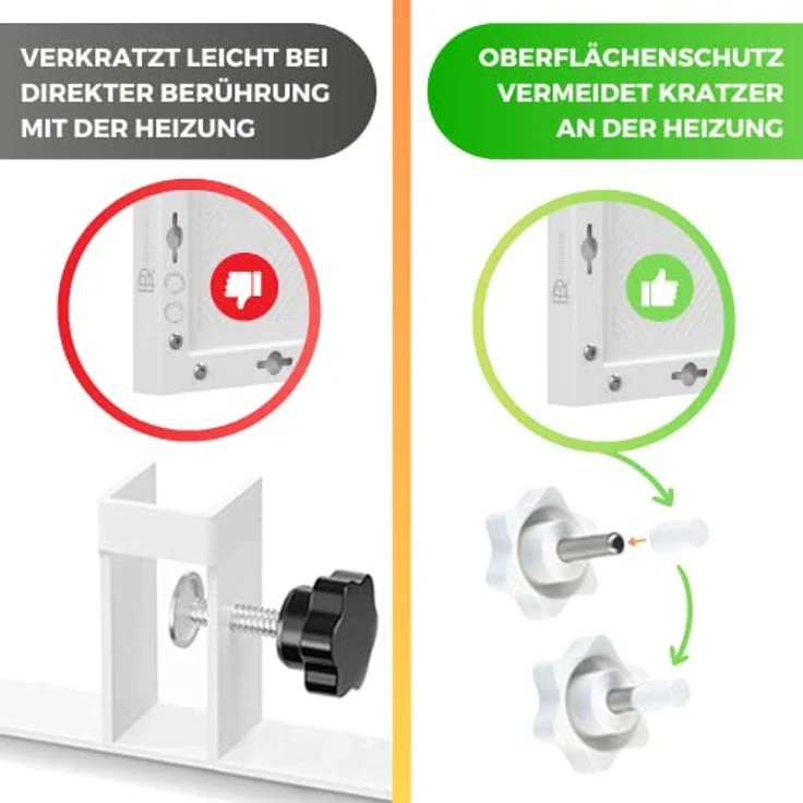 BR Bringer 2x Standfüße für Infrarotheizung universell - Robuste für freistehende Verwendung der Elektroheizung - passen zu diversen Marken und Modellen mit Rahmen - Deutsche Qualitätsmarke – Bild 4