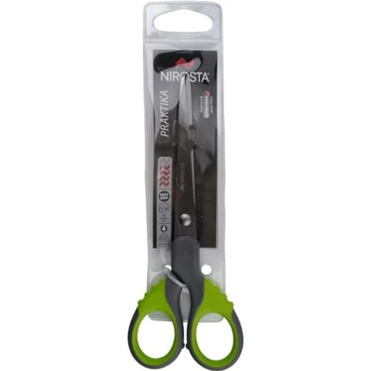 Nirosta Softgripschere Praktika 17cm in grau-grün-Silber, Edelstahl, 17 x 4.5 x 0.79 cm – Bild 6