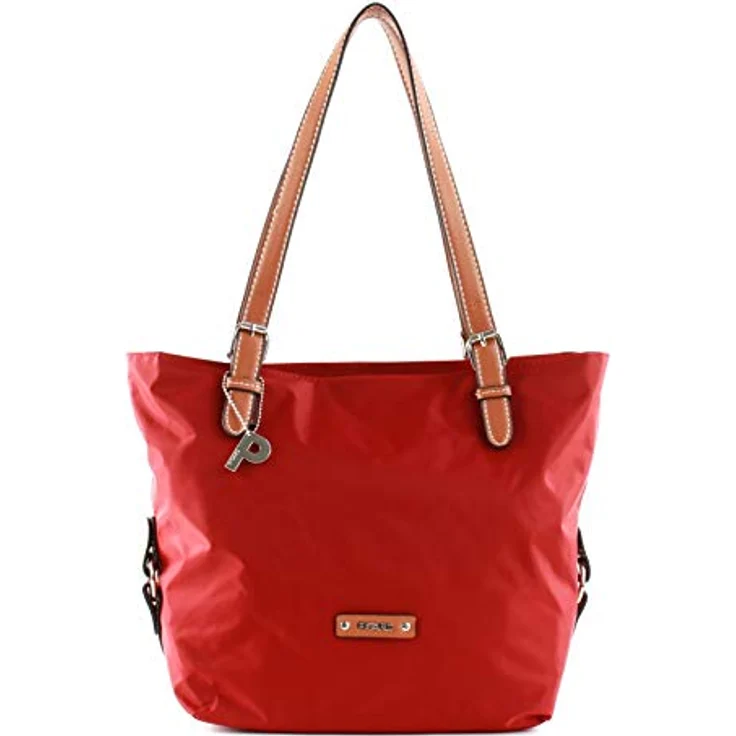 Picard Shopper Sonja, Robuster Feinnylon Einkaufstasche in Dunkelrot, 16 L Volumen, mit Reißverschluss – Bild 1