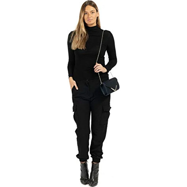 Tamaris Clutch Amalia, elegante Tasche mit glänzender Umhängekette, schwarz – Bild 2