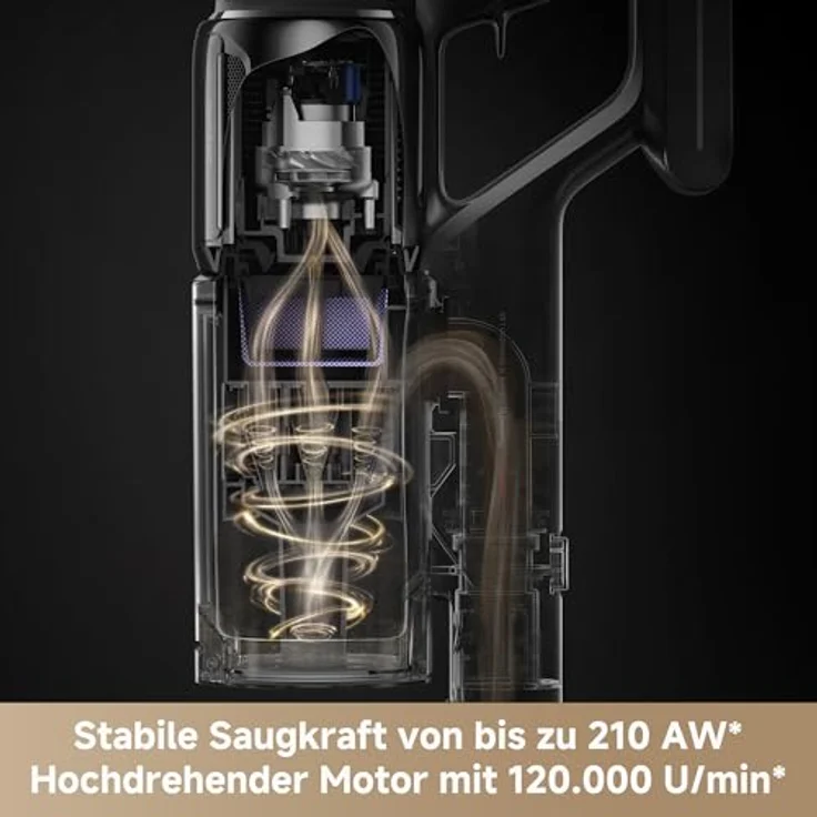 dreame Z10 Akku-Stabstaubsauger, 210AW, 90min Laufzeit, H14-HEPA, 99,99% Filterung, verhedderungsfrei, Auto-Erkennung & Saugkraft-Anpassung – Bild 2