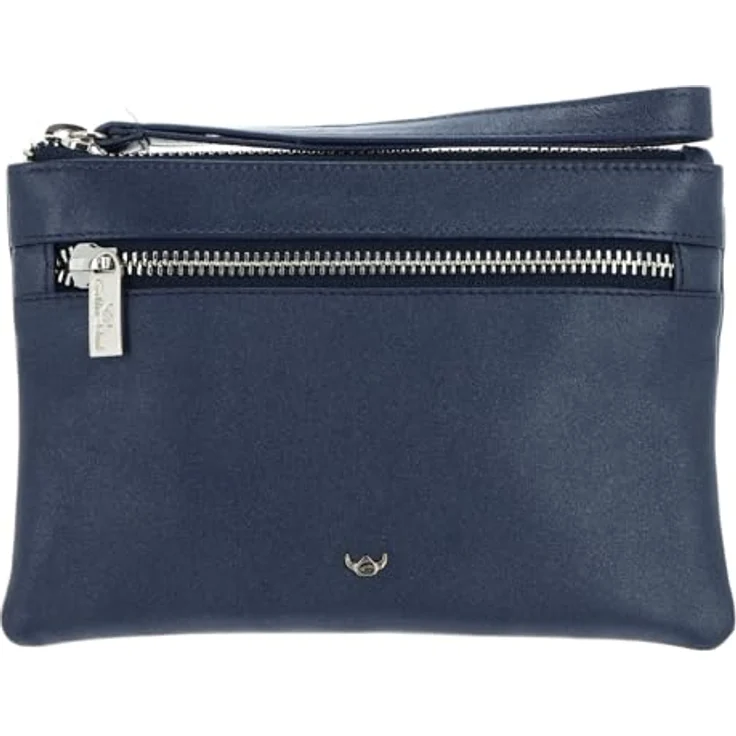 Golden Head Valencia Handtasche, Herren Leder mit RFID Schutz, 18 cm, Blau – Bild 4