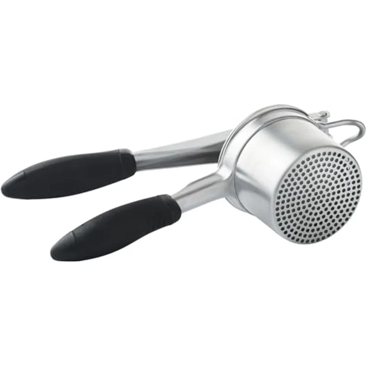 Betty Bossi Kartoffelpresse, Edelstahl Schwarz mit ergonomischem Kunststoffgriff, spülmaschinengeeignet, ideal für Kartoffelpüree und Pommes – Bild 1