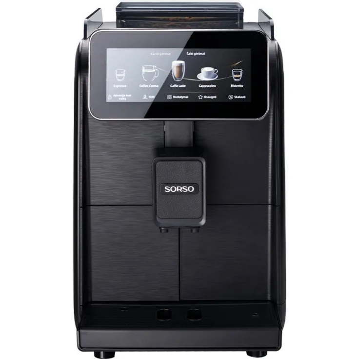 SORSO TERRA T2, Kaffeevollautomat mit 19 Getränkespezialitäten, 6,9-Zoll Touchdisplay und automatischem Milchsystem