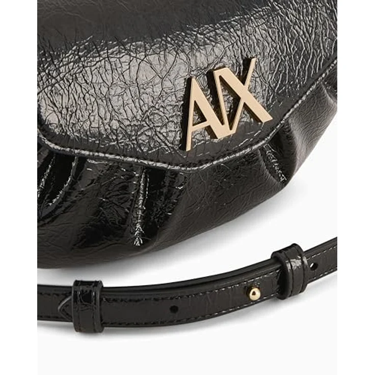 Armani Exchange Paige Umhängetasche, 20 cm, schwarz, 100% Polyurethan – Bild 8