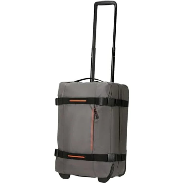 American Tourister URBAN TRACK Duffle mit Rollen, grau, 35 l, Handgepäck mit TSA-Schloss und geräuscharmen Rollen – Bild 3
