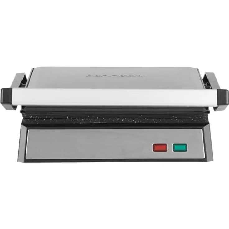 Progress Kontaktgrill 2-in-1, 1000W Panini- und Tischgrill mit Megastone-Beschichtung, 23 x 14,5 cm Grillfläche