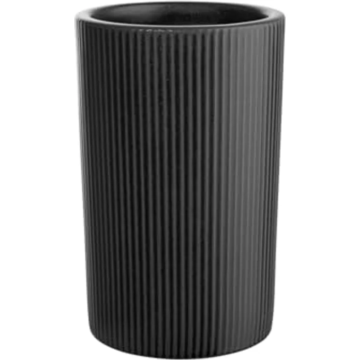 ASA SELECTION kitchen'art Weinkühler, Steingut in Schwarz, Ø 13,5 cm, spülmaschinenfest – Bild 1