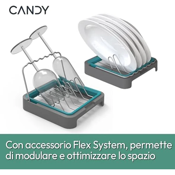 Candy RapidÓ CP 8F9FFW, Freistehender Geschirrspüler für 8 Maßgedecke, Weiß, mit QuickPowerWash-Funktion und hOn-App Steuerung – Bild 4