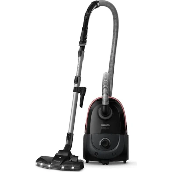 Philips Bodenstaubsauger XD6142/12 6000 Serie, Tierfreund mit Mini-Pet-Düse, 900 W, HEPA-Allergiefilter, TriActive+ LED-Düse, 4 l, Tiefschwarz glänzend – Bild 2