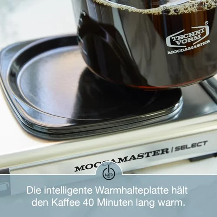 Moccamaster Filter Kaffeemaschine KBG Select, 1.25 Liter, 1520 W, Matt Silver – Bild 5