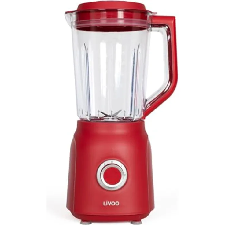 Livoo DOP242N Standmixer, 1,5 l, 600 W, 22.000 U/min, 2 Geschwindigkeitsstufen, Edelstahl-Klingen