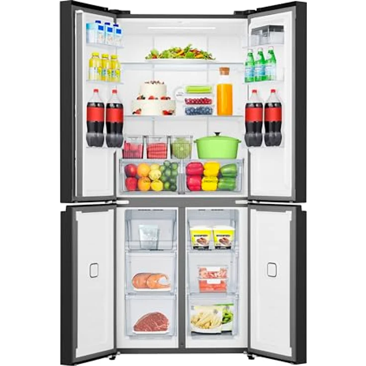 Gorenje NRM819D61BX Kühl-/Gefrierkombination, Crossdoor, 460 Liter, NoFrost Plus, leiser Betrieb, Schwarz – Bild 13