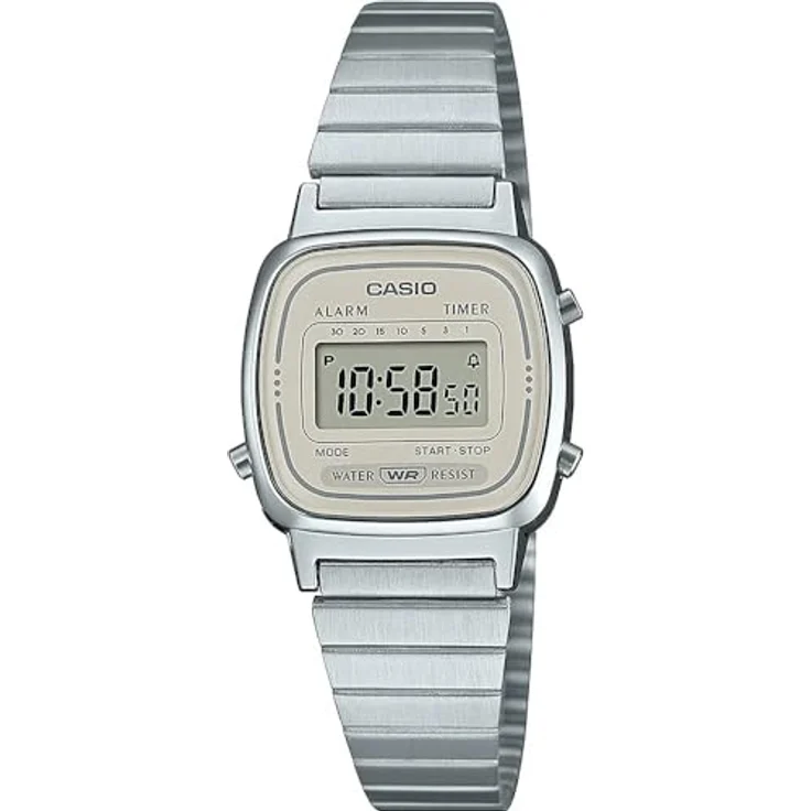 Casio Damen Digital Quarz Uhr mit Edelstahl Armband LA670WEA-8AEF – Bild 1