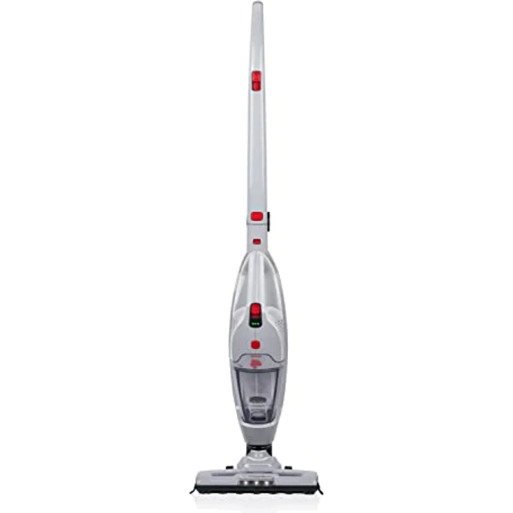 Dirt Devil 2-in-1 Akku Staubsauger DD9007 - Stielstaubsauger 105W - Kabelloser Staubsauger mit Wandmontage - bis zu 38 minuten Akkulaufzeit - Beutelloser Bodenstaubsauger - Rot – Bild 1