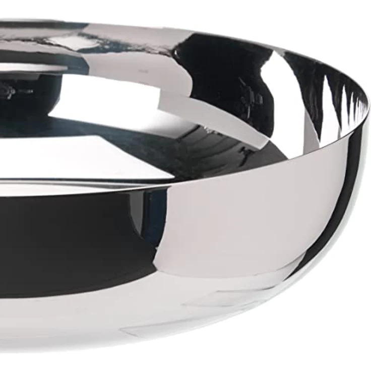 Alessi Obstschale JM15/24 L 24 cm, Designer Obstschale von Jasper Morrison, spülmaschinenfest und aus hochwertigem Metall – Bild 3