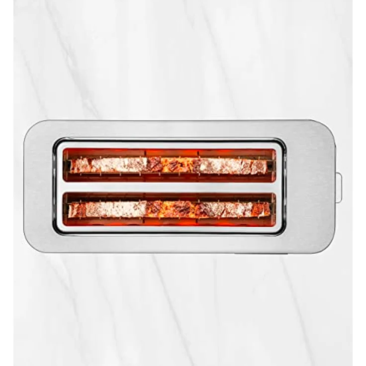 Ufesa Duo Plus Delux Toaster 2 Scheiben aus Edelstahl, LCD-Digitalbildschirm, 1400 W, Toaster Langschlitz, breiter Mund, 7 Röststufen – Bild 4