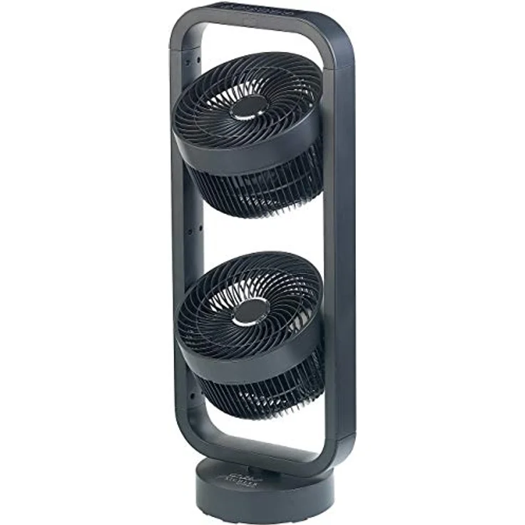 Carlo Milano Multi-Ventilator: Standventilator mit 2 Rotoren, 3 Stufen, Oszillation, Timer, 70 Watt (Raumzirkulator-Ventilator, Ventilator mit Windsimulation, Fernbedienungen) – Bild 5