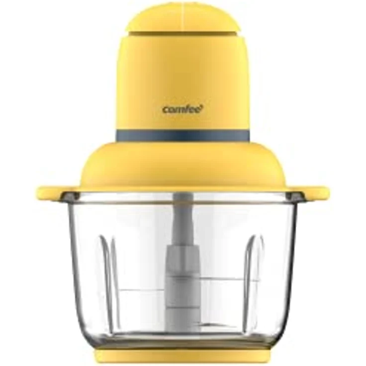 Comfee MJ-FM4001W Elektrischer Küchenzerkleinerer, 2 Klingen, 2 Geschwindigkeiten, 2 l Kapazität, 300 W, Gelb – Bild 2