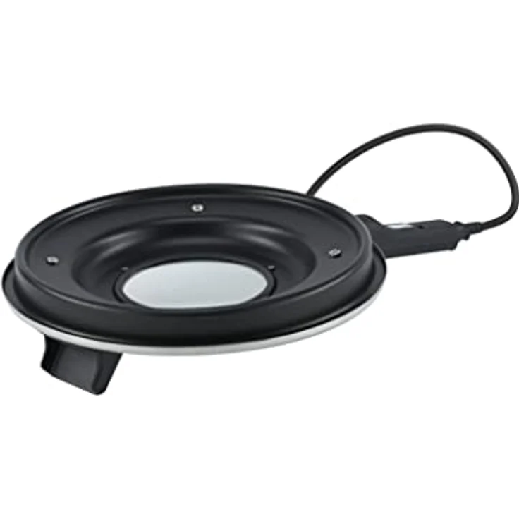 Remoska Multifunktionspfanne P32F/01, Tischgrill mit 4 Litern Fassungsvermögen, 580 Watt Leistung, Schwarz/Silber, spülmaschinenfest – Bild 5