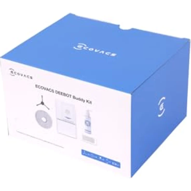 ECOVACS Ersatzkit für DEEBOT T30 (PRO) Omni, 2*Seitenbürsten, antibakterielle Filter, Staubbeutel, 4*Tücher, 1*Reinigungslösung 110ml – Bild 4