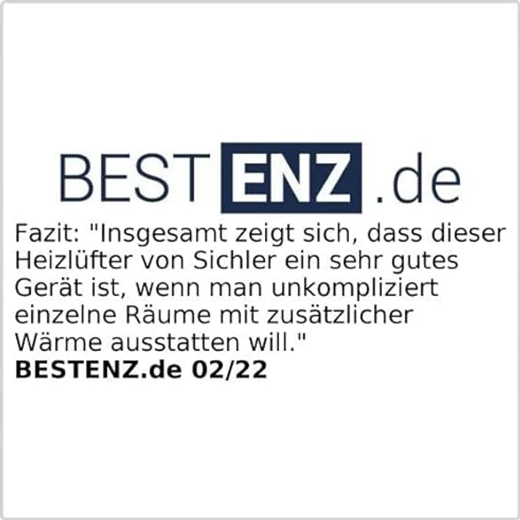 Sichler Keramikheizlüfter Keramik Wandheizlüfter LV-820.w mit digitalem Thermostat, Oszillation, 2.000 W, Heizlüfter - Preisvergleich – Bild 6