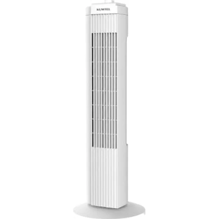 KUMTEL KTF-258W Standventilator, 70 cm Durchmesser, 60° Oszillation, 3 Geschwindigkeitsstufen, 2-Stunden-Timer, maximale Höhe 71 cm, weiß