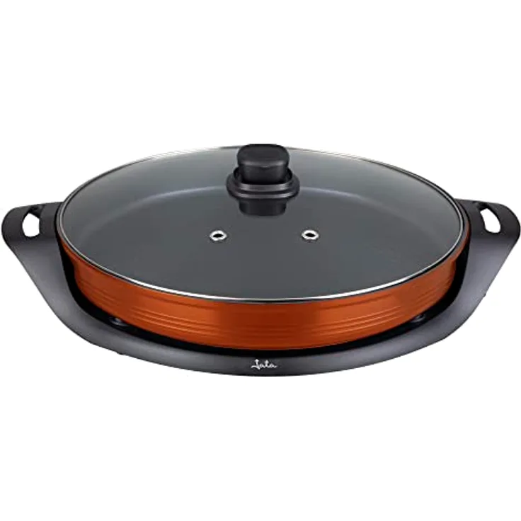 Jata JEPE1639 Elektrische Paella-Pfanne, antihaftbeschichtet, 38 cm Durchmesser, 5 cm Tiefe, 2000 W, gleichmäßige Wärme